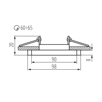 Zápustné podhľadové svietidlo MORTA OCT-B obrazok-1