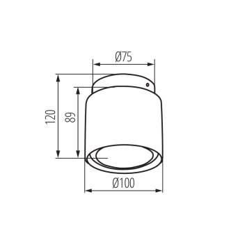 Prisadené svietidlo SONOR GU10 CO-B WW obrazok-4