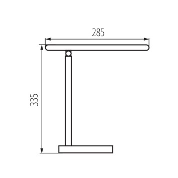 STOLNÁ LAMPIČKA LED ATERO LED B, stmievateľná, 4.4 W, 210 lm, teplá, neutrálna, studená farba svetla. Biela obrazok-2