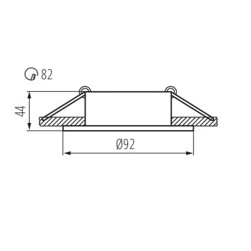 Zápustné podhľadové svietidlo IVRI DTO-W obrazok-1