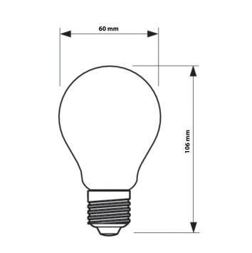LED ŽIAROVKA FILAMENT E27 A60 7W = 60W 806LM 2700K TEPLÁ PHILIPS  obrazok-2
