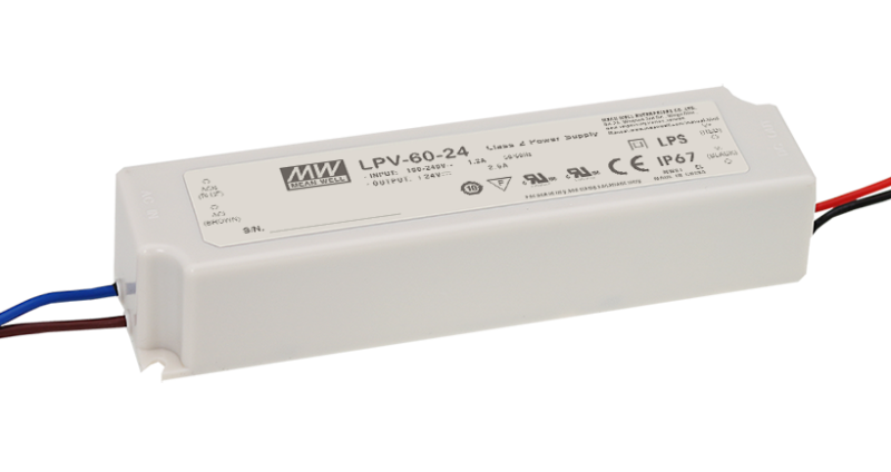 Napájací zdroj LPV 60W, 24V, IP67