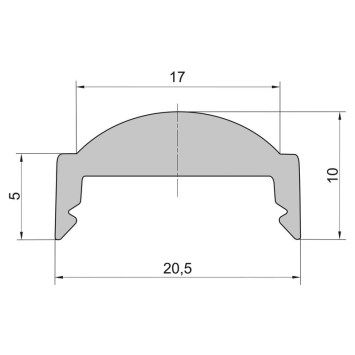 Difúzor číry optický PC-60°-CIRY obrazok-1