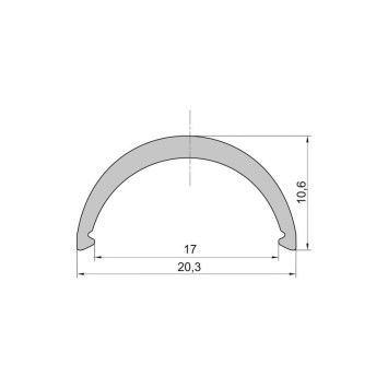 Difúzor číry PC-K18-CIRY 110° obrazok-1