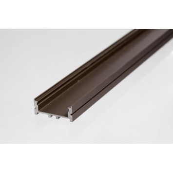 LED povrchový hliníkový profil BC01, bronzový, 30x12mm obrazok-1
