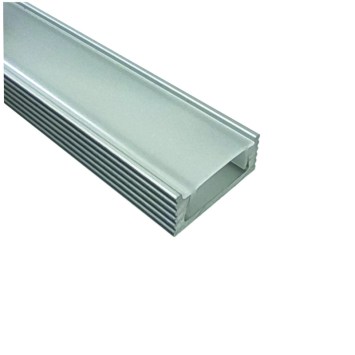 LED povrchový hliníkový profil XC11, strieborný, 16x6mm obrazok-1