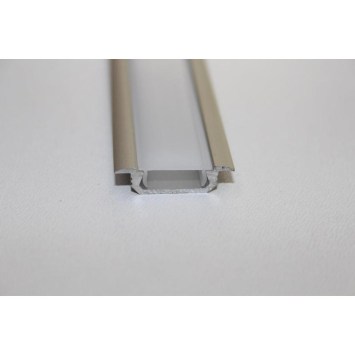 LED zápustný hliníkový profil XC22, strieborný, 22x16mm obrazok-1